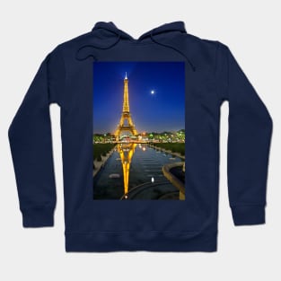 The Eiffel Tower reflected Hoodie